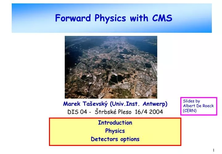 forward physics with cms