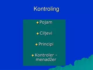 kontroling