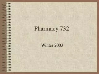 Pharmacy 732