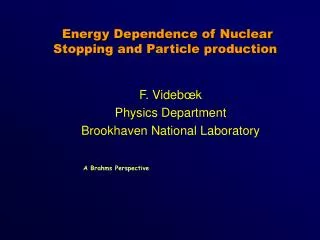 Energy Dependence of Nuclear Stopping and Particle production