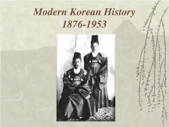 modern korean history 1876 1953