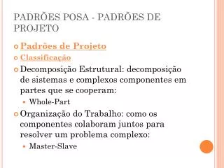 padr es posa padr es de projeto
