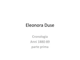 eleonora duse