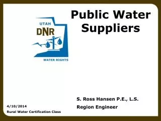 Public Water Suppliers