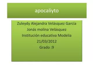 apocaliyto