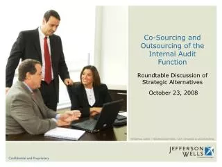 Co-Sourcing and Outsourcing of the Internal Audit Function