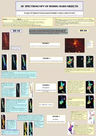 3D SPECTROSCOPY OF HERBIG HARO OBJECTS