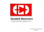 Corporate Presentation 2012 - slide 1