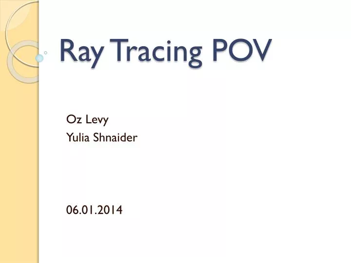ray tracing pov