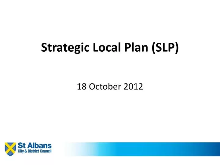 strategic local plan slp