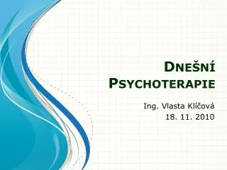 dne n psychoterapie