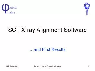 SCT X-ray Alignment Software