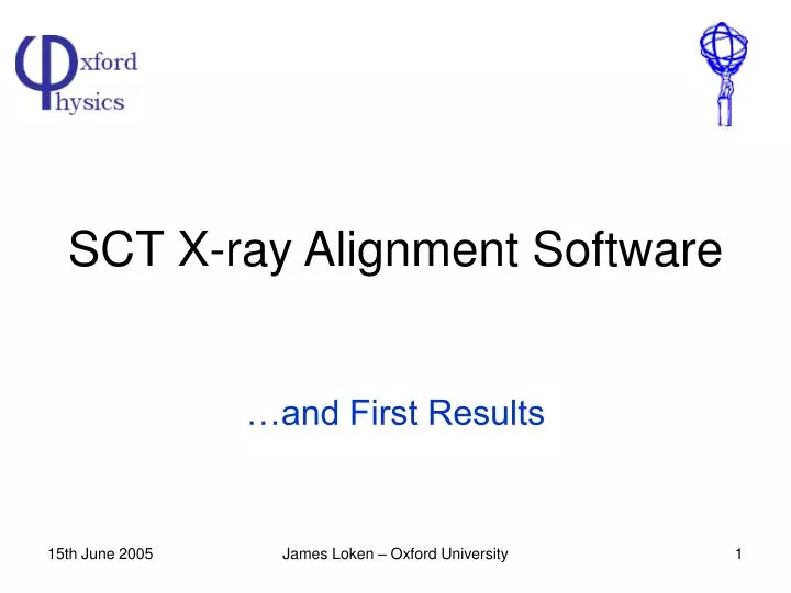 sct x ray alignment software