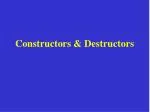 Understanding Constructors and Destructors in C++: Key Concepts and Examples - slide 1