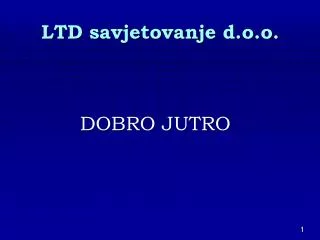 ltd savjetovanje d o o