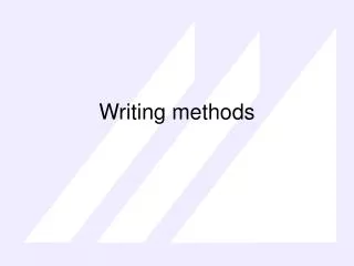 Writing methods