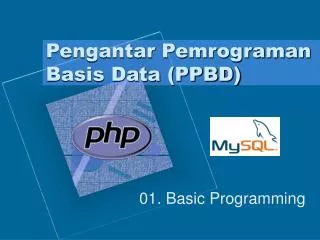 pengantar pemrograman basis data ppbd