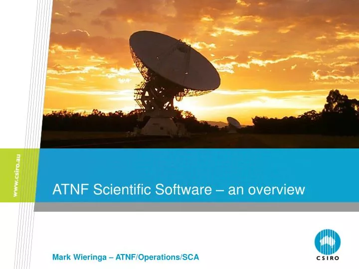 atnf scientific software an overview