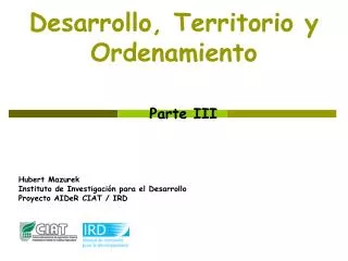 desarrollo territorio y ordenamiento