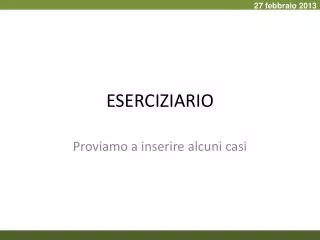 eserciziario
