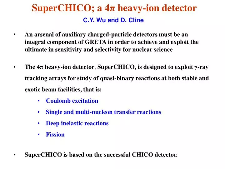 superchico a 4 heavy ion detector
