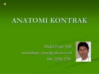 anatomi kontrak