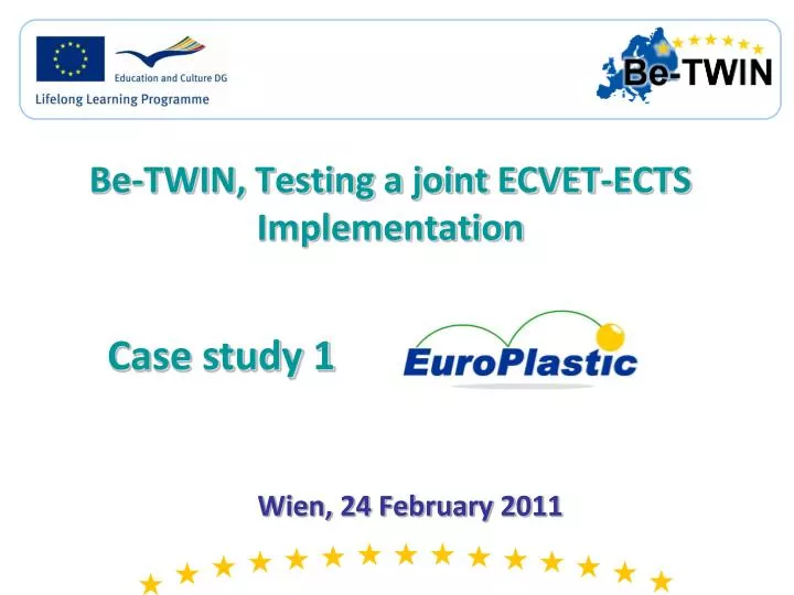 be twin testing a joint ecvet ects implementation