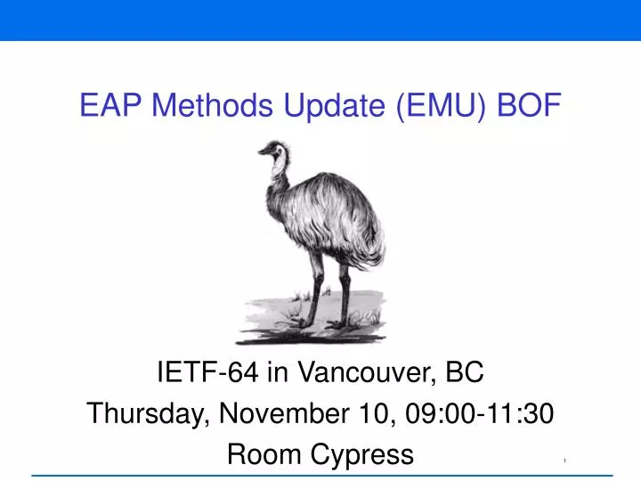 eap methods update emu bof
