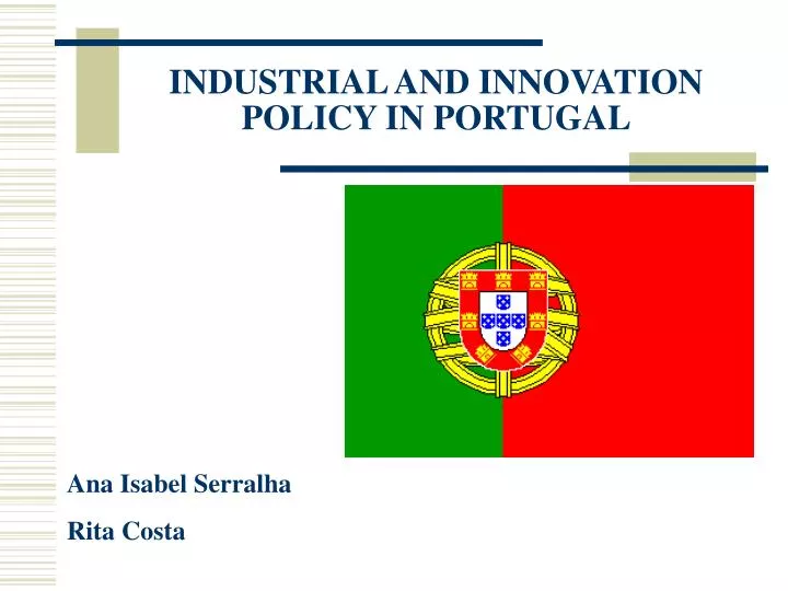 industrial and innovation policy in portugal
