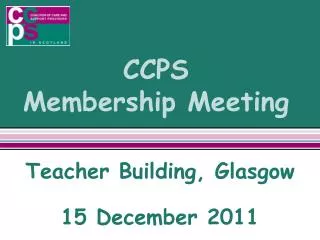 CCPS Membership Meeting