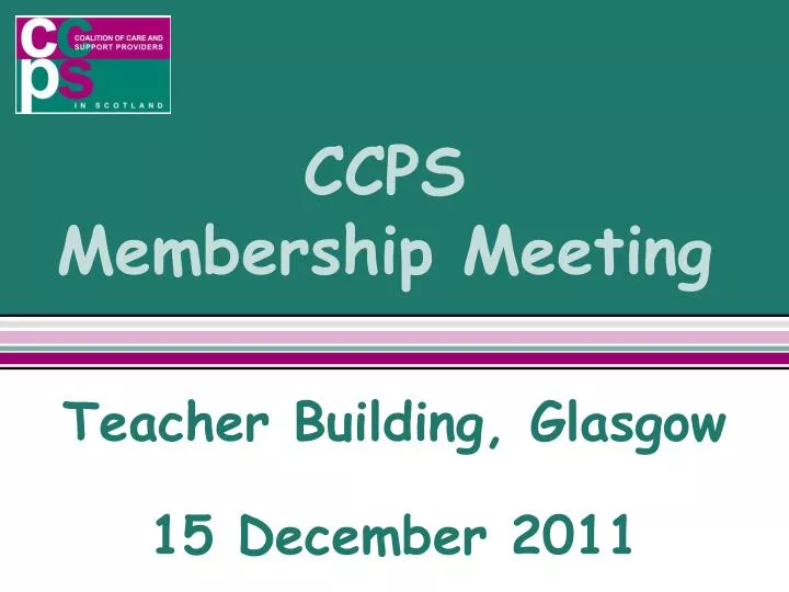 ccps membership meeting