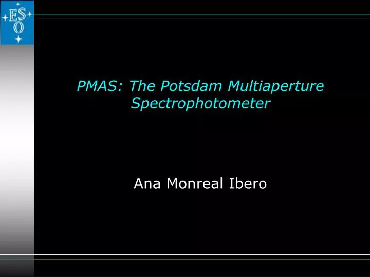 pmas the potsdam multiaperture spectrophotometer