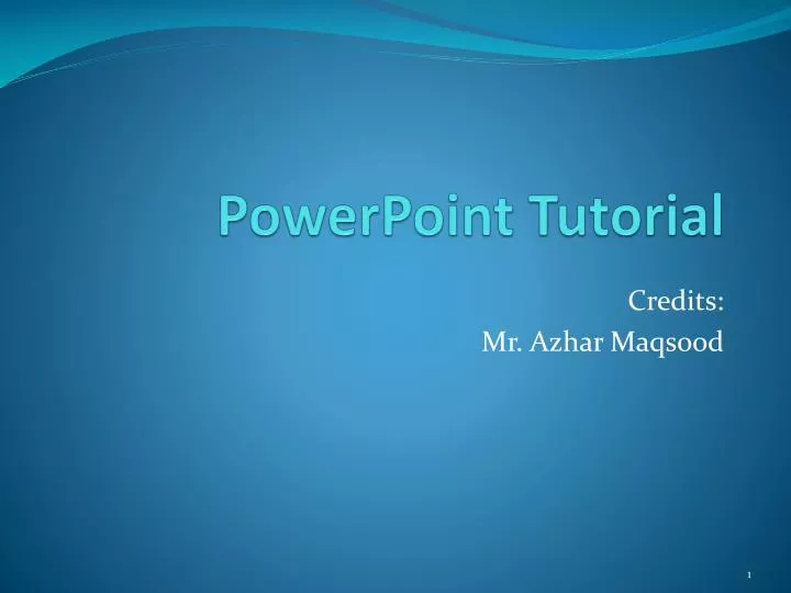 powerpoint tutorial