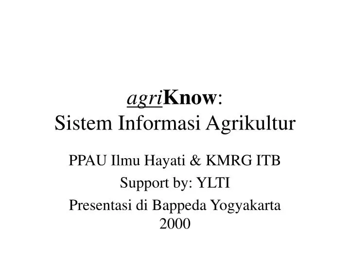 agri know sistem informasi agrikultur