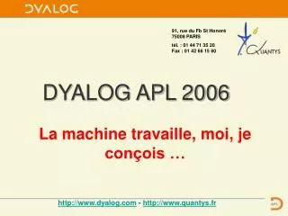 dyalog apl 2006