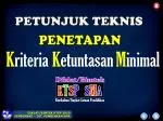 K riteria - slide 1