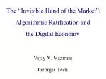 Algorithmic Game Theory and Internet Computing - slide 1