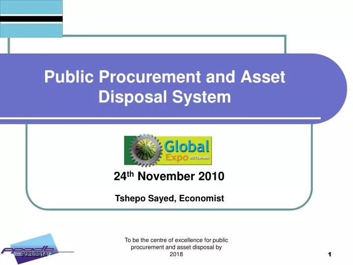 public procurement and asset disposal system