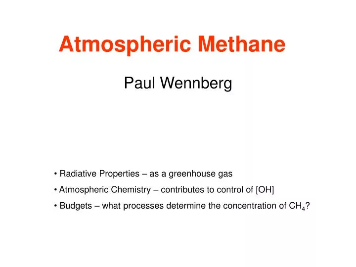 atmospheric methane