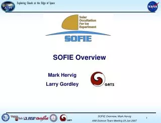 SOFIE Overview