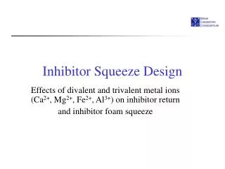 Inhibitor Squeeze Design