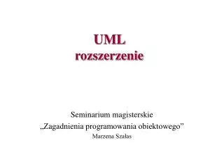 uml rozszerzenie