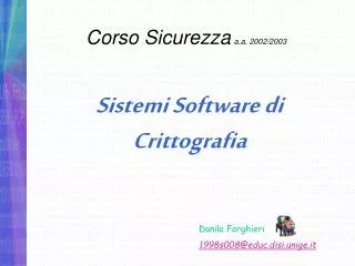 corso sicurezza a a 2002 2003
