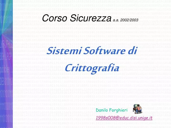 corso sicurezza a a 2002 2003