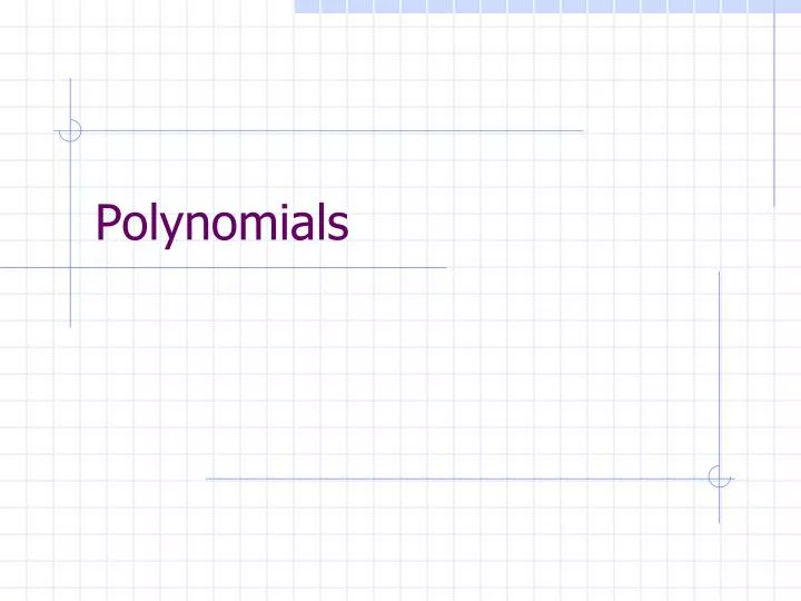 polynomials