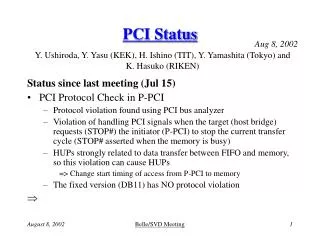 PCI Status