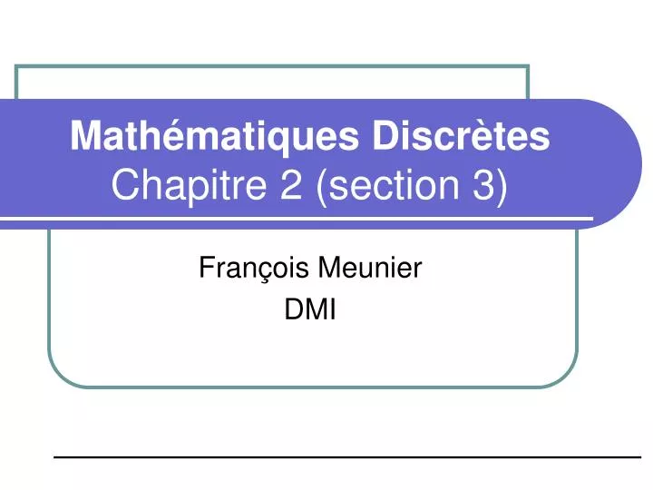 math matiques discr tes chapitre 2 section 3