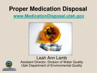 Proper Medication Disposal MedicationDisposal.utah