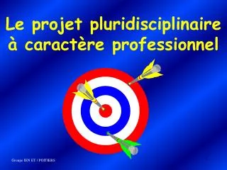 le projet pluridisciplinaire caract re professionnel
