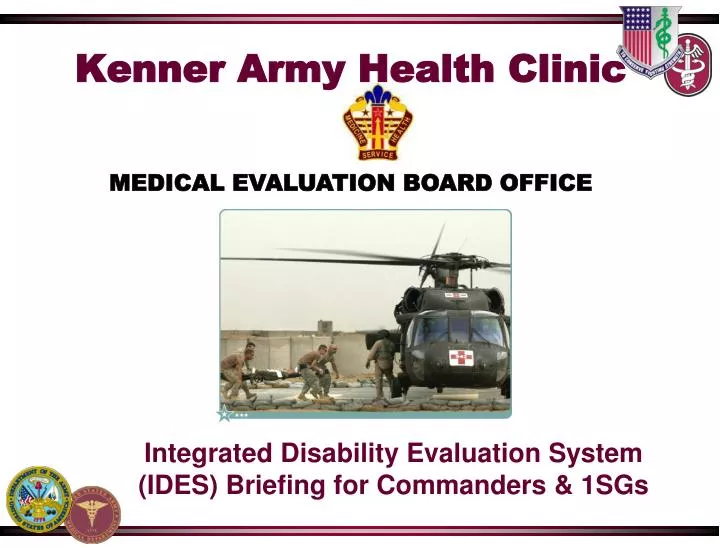kenner army health clinic medical evaluation board office